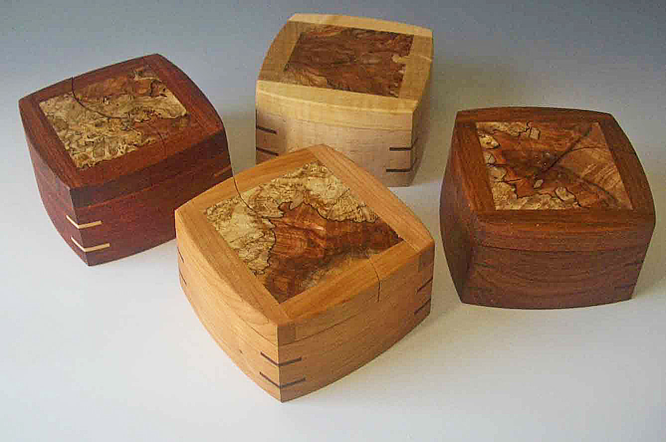A Decorative Keepsake Box Handmade of Exotic Woods