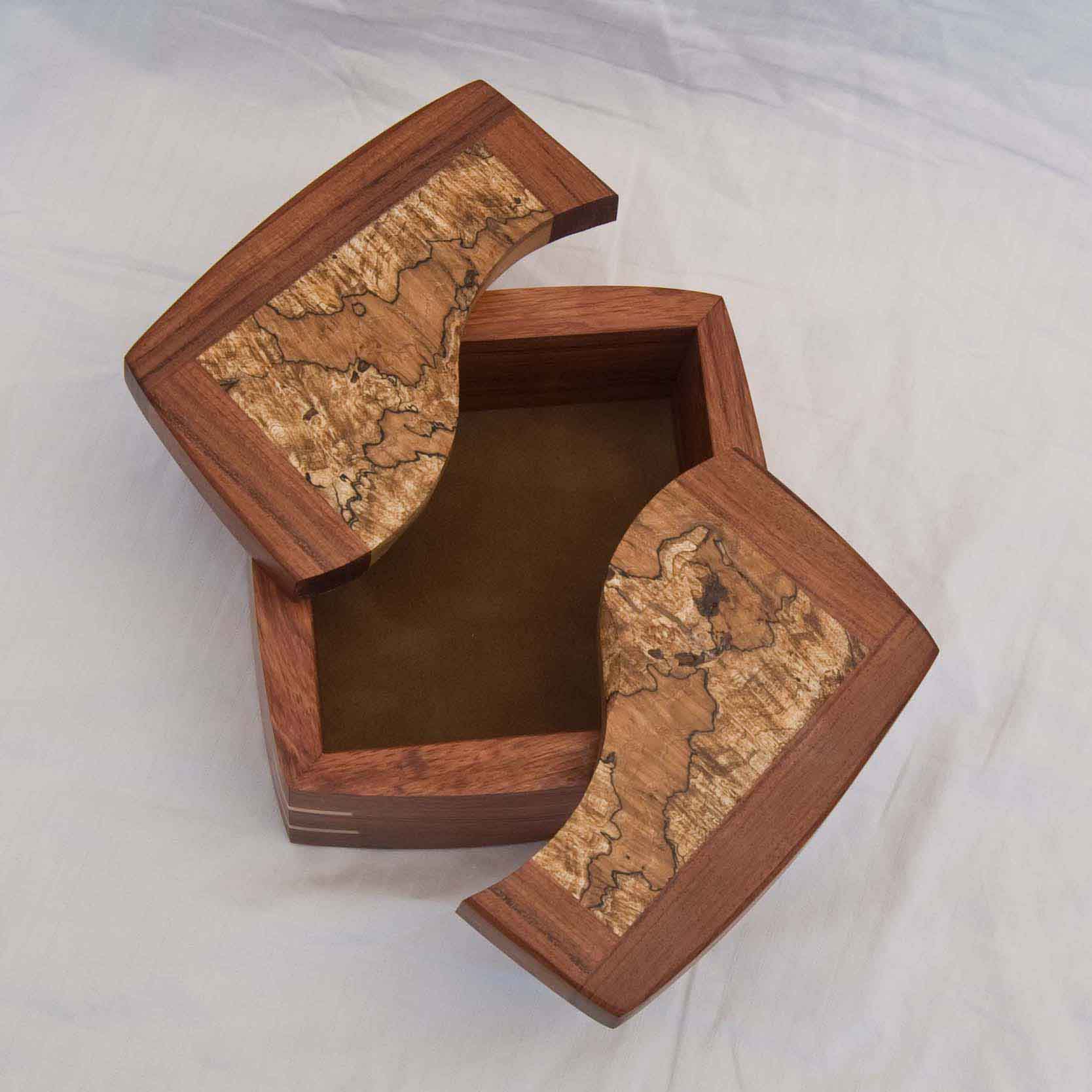 Decorative Trinket Boxes Handcrafted of Exotic Woods
